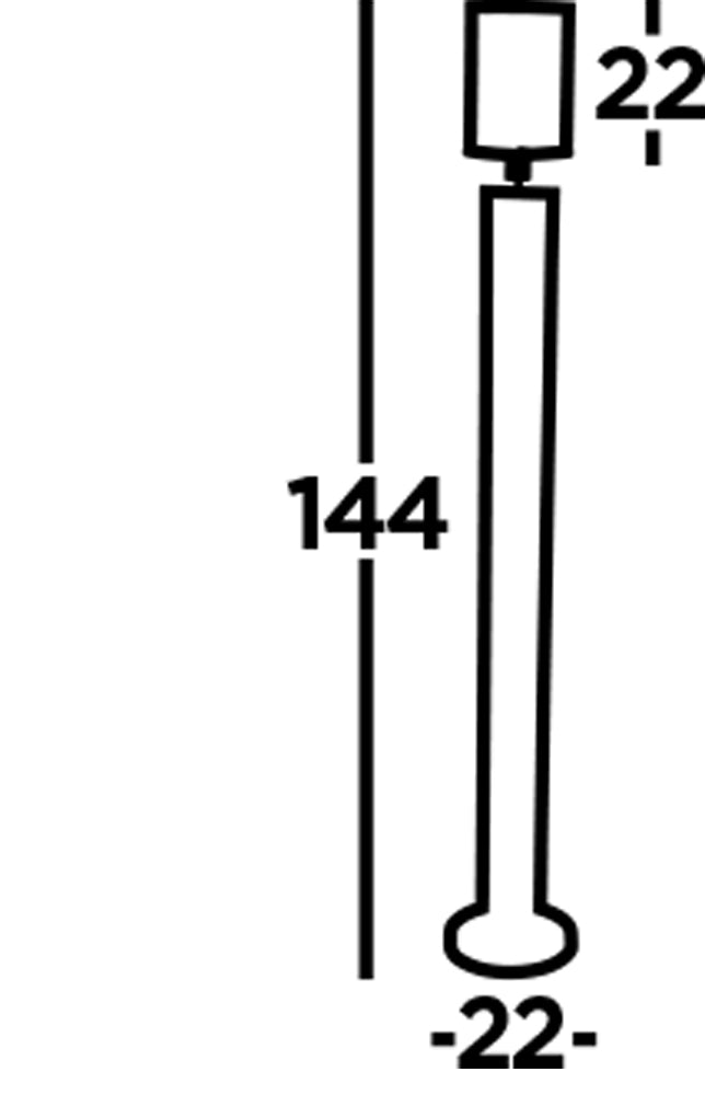 Piantana Contemporaneo Catalina Acciaio Cromo Vetro Fumè 1 Luce E27