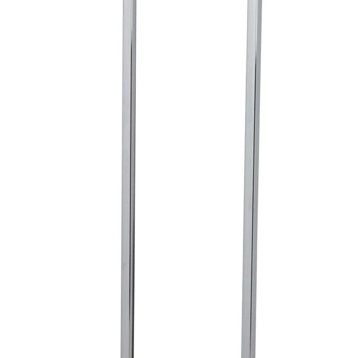 Piantana Contemporaneo Catalina Acciaio Cromo Vetro Fumè 1 Luce E27