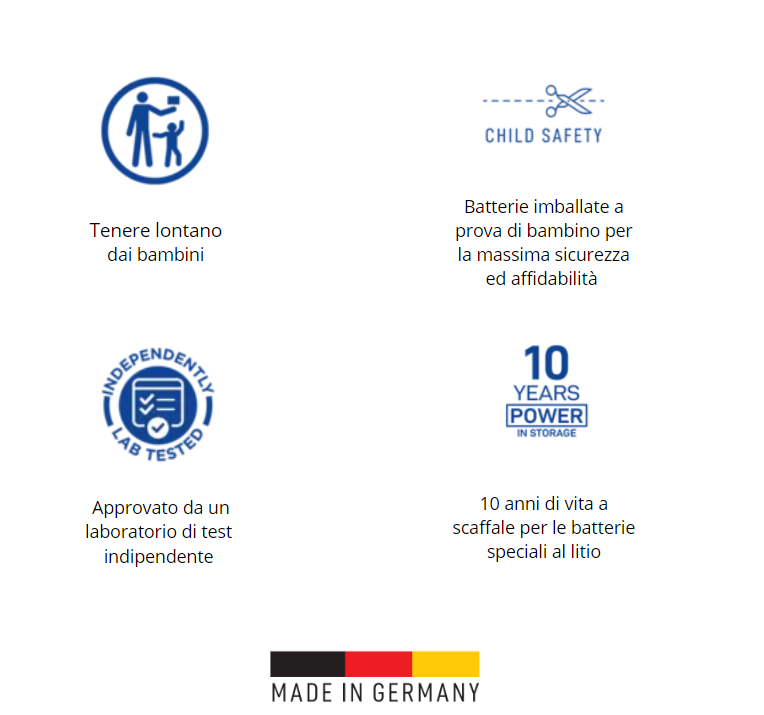 Varta batteria cilindrica cr123a litio blister 1 pezzo