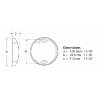 EUROLED 150 PLASTICA LUCE CALDA/ROS
