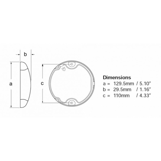 EUROLED 150 PLASTICA LUCE CALDA/ROS