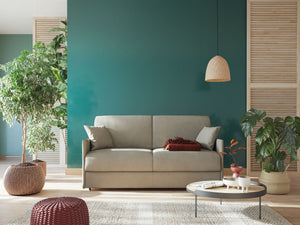 Evans Divano letto matrimoniale in tessuto impermeabile T13 169 cm (mat. 140x197) antracite