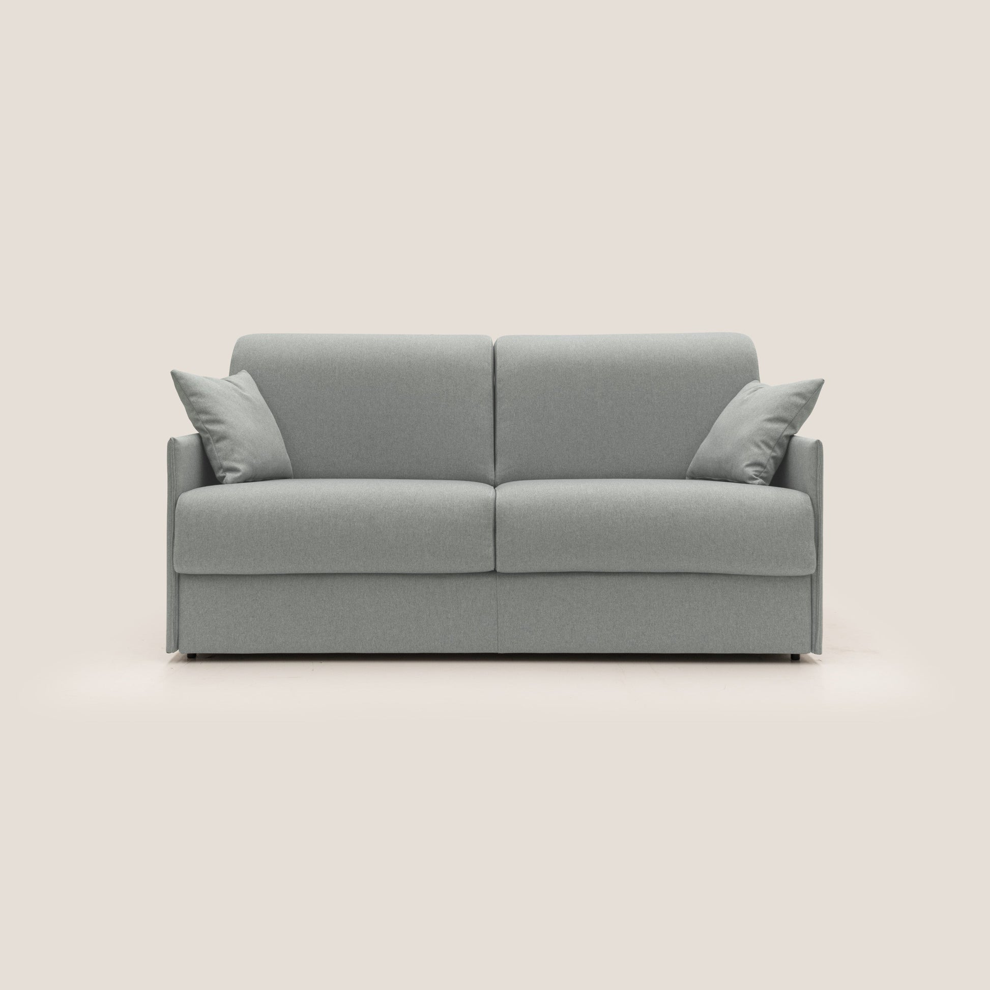 Divano Letto 3 Posti 189x96x96 cm in Tessuto Grigio