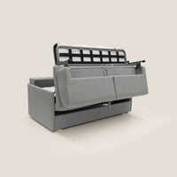 Divano Letto 2 Posti 169x90x96 cm in Tessuto Grigio