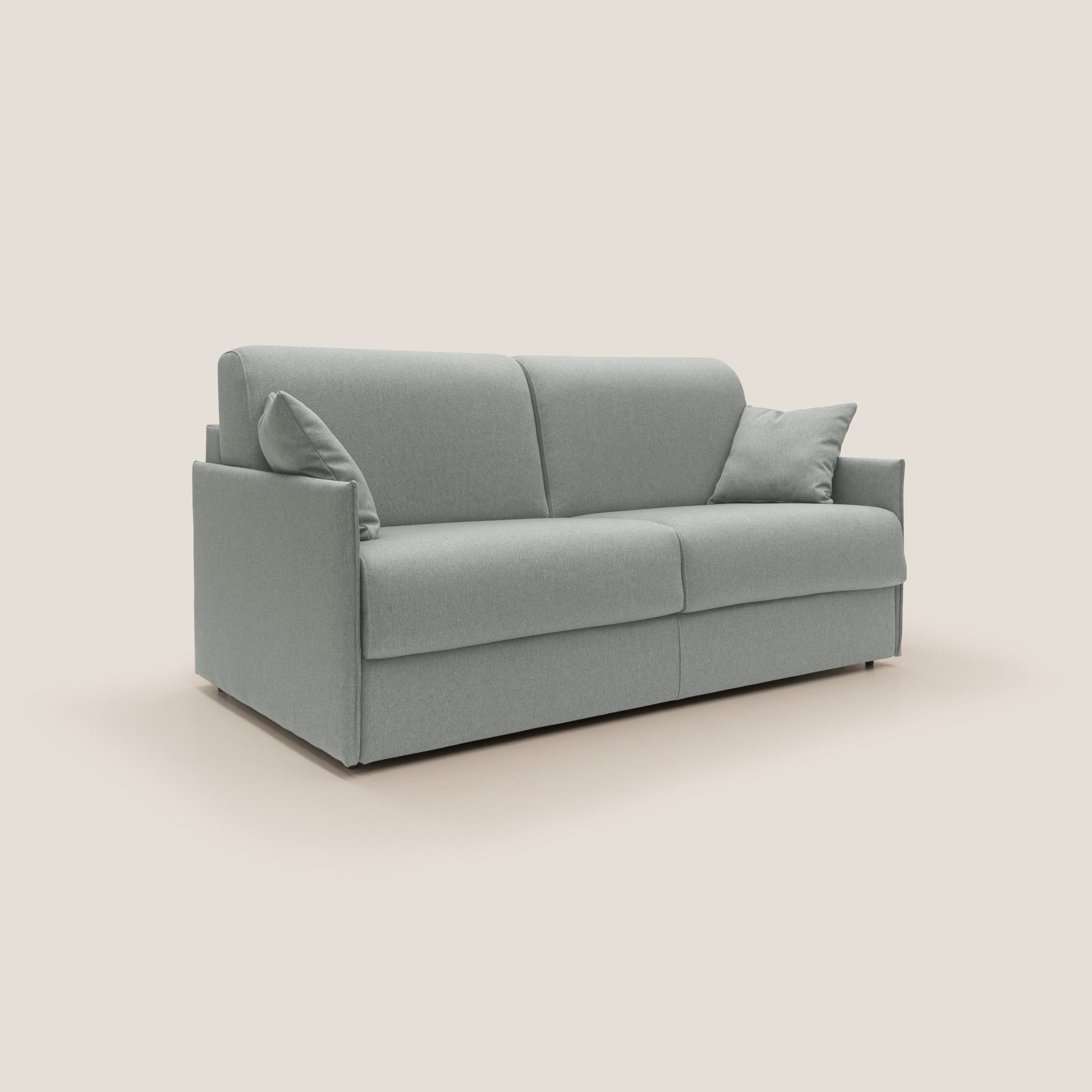 Divano Letto 3 Posti 189x96x96 cm in Tessuto Grigio
