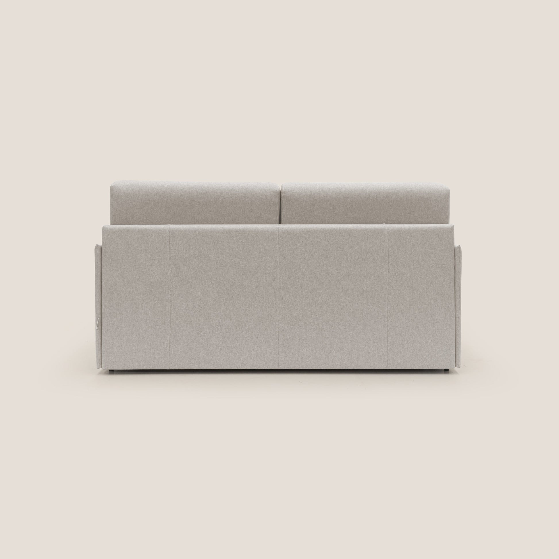 Divano Letto 2 Posti 169x90x96 cm in Tessuto Panna