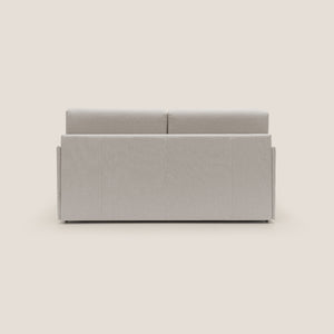Divano Letto 2 Posti 169x90x96 cm in Tessuto Panna