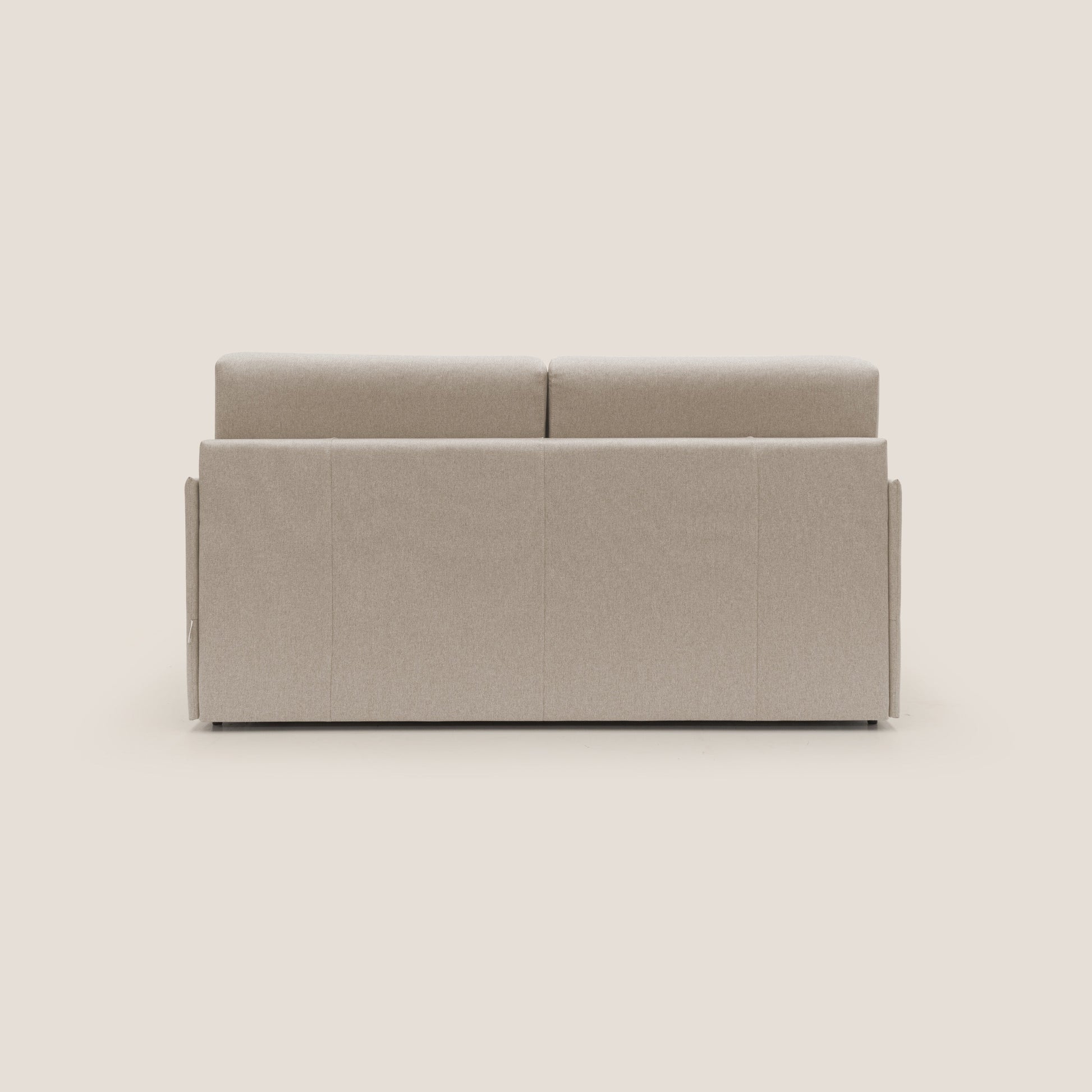 Divano Letto 2 Posti 169x90x96 cm in Tessuto Beige