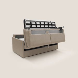 Divano Letto 2 Posti 149x90x96 cm in Tessuto Beige