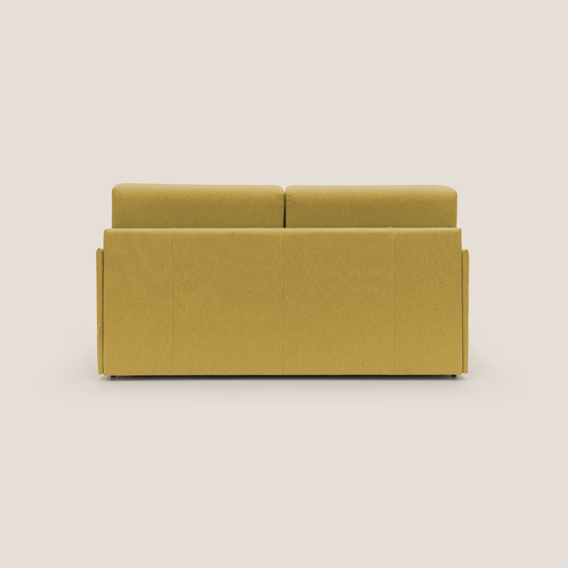 Divano Letto 2 Posti 149x90x96 cm in Tessuto Giallo