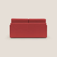 Divano Letto 3 Posti 189x96x96 cm in Tessuto Rosso
