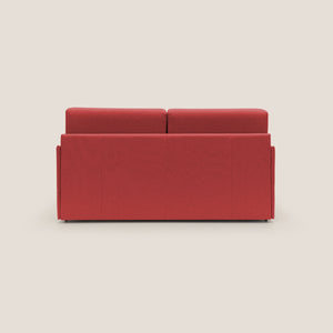 Divano Letto 3 Posti 189x96x96 cm in Tessuto Rosso