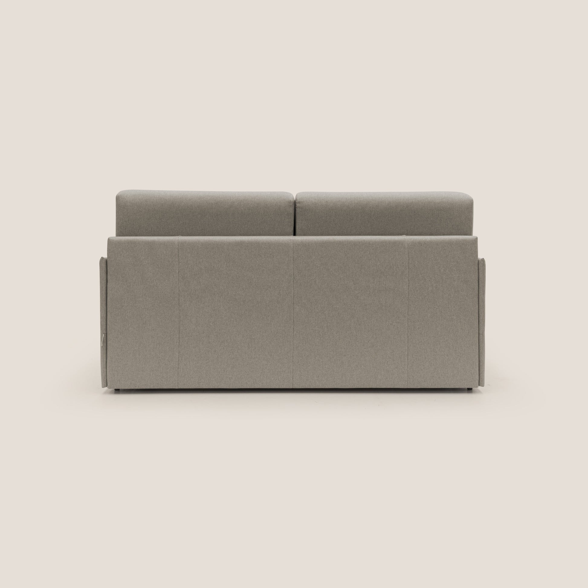 Divano Letto 2 Posti 149x90x96 cm in Tessuto Tortora