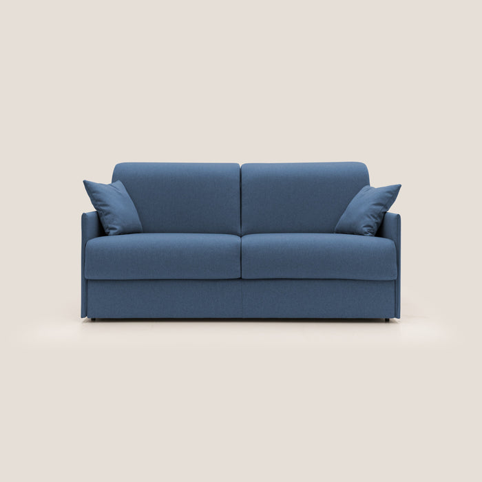 Divano Letto 2 Posti 149x90x96 cm in Tessuto Blu