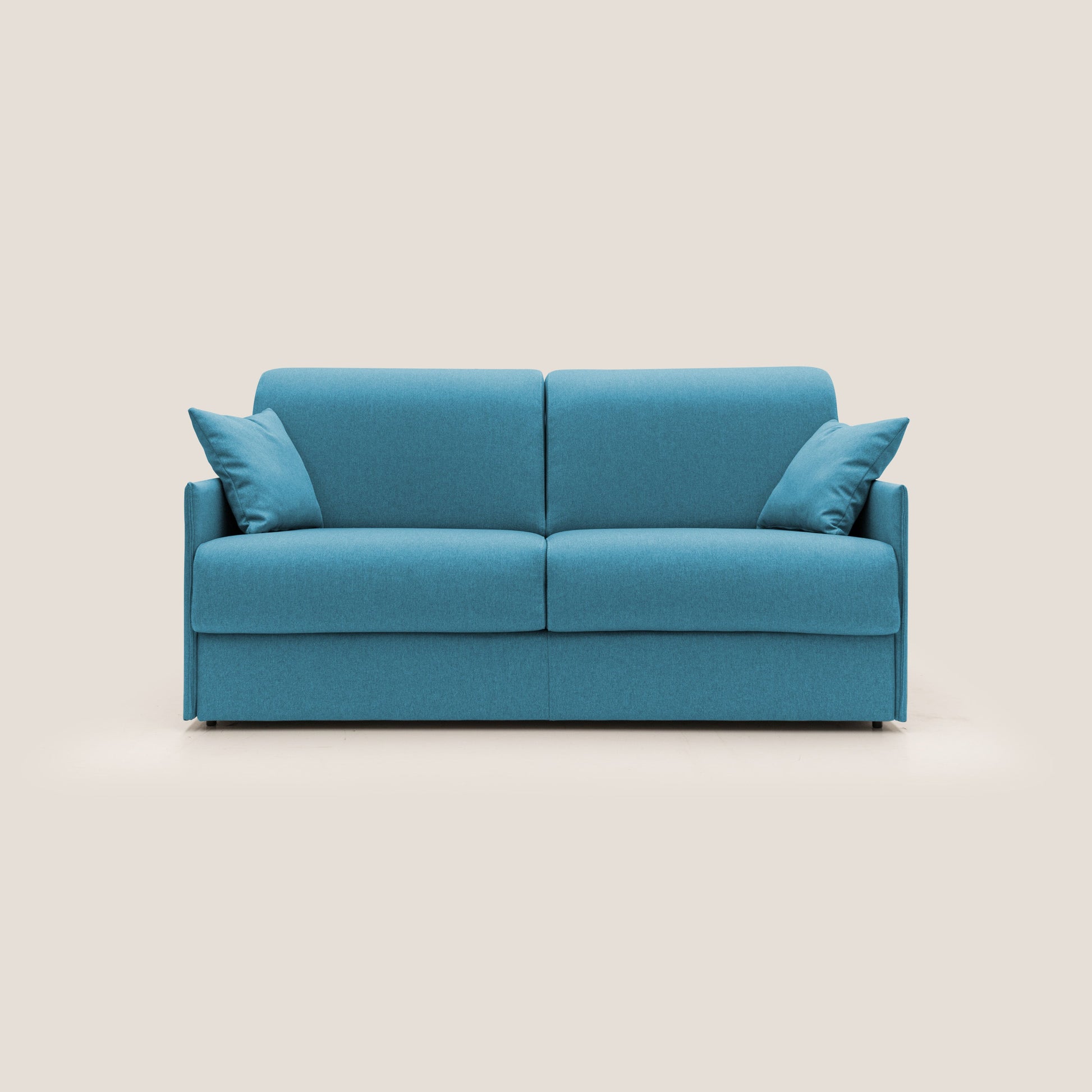 Divano Letto 2 Posti 149x90x96 cm in Tessuto Azzurro