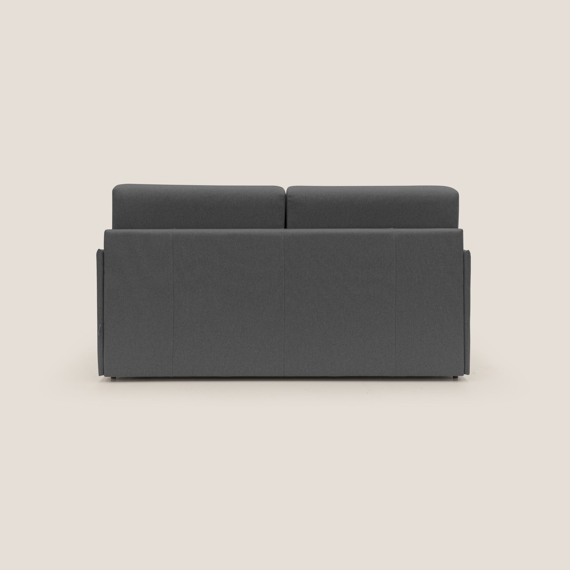Divano Letto 2 Posti 149x90x96 cm in Tessuto Antracite