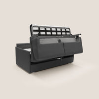 Divano Letto 2 Posti 149x90x96 cm in Tessuto Antracite