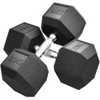 Manubri con impugnatura scanalata, manubrio in ghisa, 2 x 20kg per casa, palestra, allenamento di resistenza