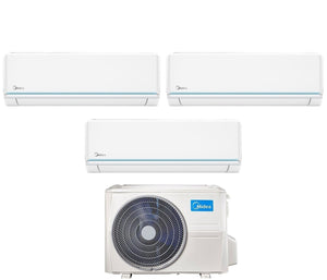 Condizionatore Midea Trial Split Inverter serie EVOLUTION 9+9+18 con M3OA-27HFN8-Q R-32 Wi-Fi Integrato 9000+9000+18000