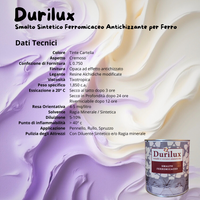 Durilux smalto sintetico ferromicaceo antichizzante ferro colore rame 270 *** formato 750 ml, confezione 1