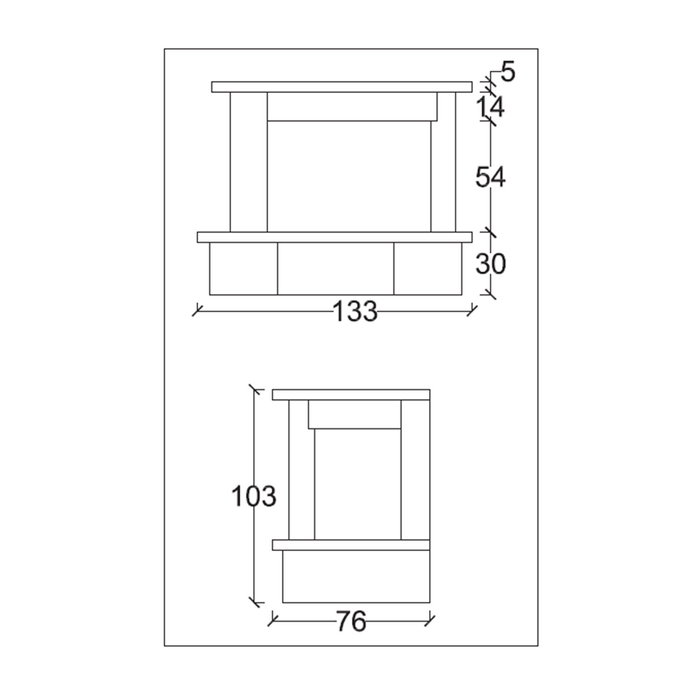 Camino siviglia rivestimento pietra focolare refrattario ds90 aperto a parete
