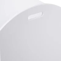 Baule Contenitore Portagiochi per Bambini (62x40x46.5cm) in Legno Bianco con Cerniere di Sicurezza