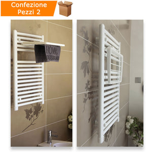 Stendibiancheria per termoarredo universale pezzi 2 per radiatore ripiegabile bianco