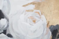 Dipinto Su Tela White Flower -A- Cm 90X3,7X90