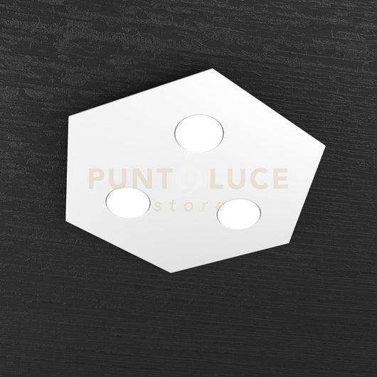 EXAGON PLAFONIERA 3 LUCI BIANCO 1142-PP-BI