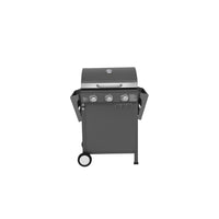 BARBECUE A GAS 3 FUOCHI PIANI LATERALI BBQ COPERCHIO P.57,5xL.118,5xH.104,5 cm EXPERT 3 OMPAGRILL