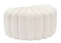 Pouf Shell Crema cm 80X54X42