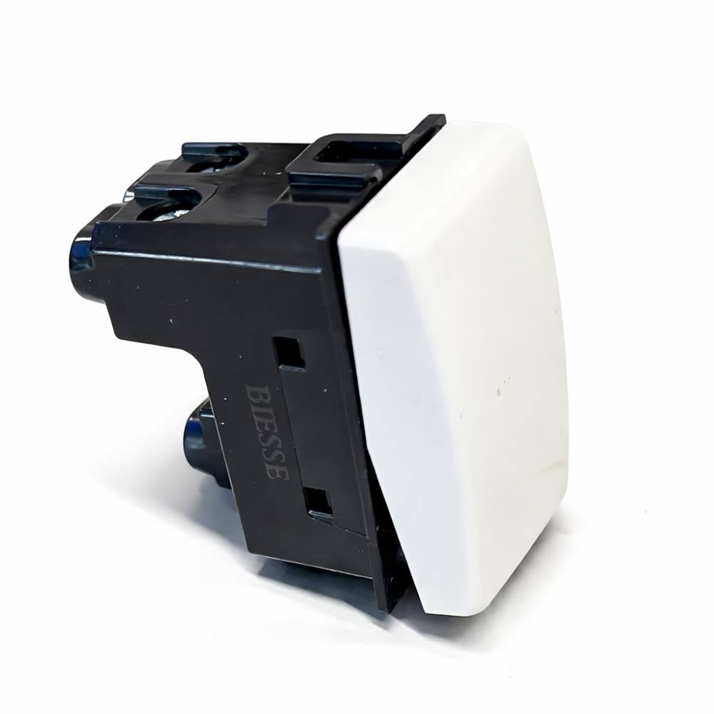 Biesse pulsante unipolare illuminabile 16a compatibile serie bticino matix