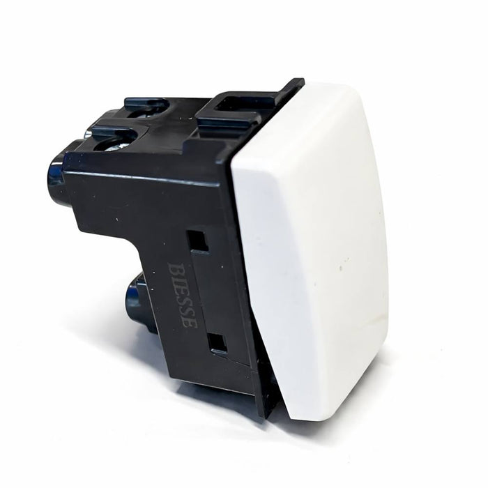 Biesse pulsante unipolare illuminabile 16a compatibile serie bticino matix