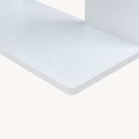 Scaffale Angolare Afrel con 5 Ripiani Aperti 160 x 54 x 54 cm - Bianco [en.casa]