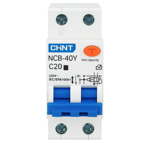 Chint 519863 interruttore magnetotermico differenziale 1p+n 20a tipo a