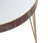 Tavolinetto Da Caffe' Glam Bordeaux Cm Ø 60X60