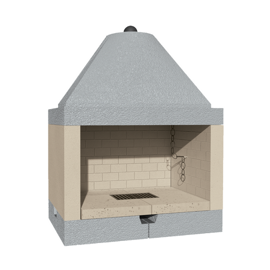 Camino legna prefabbricato refrattario focolare aperto qr110 calore riscaldamento