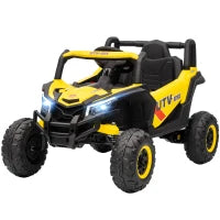 Macchina elettrica bambini 12 V, con telecomando, 96 x 61 x 56 cm, Giallo