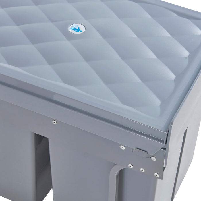 Pattumiera da incasso 2 x 20 litri 48 x 34 x 42 cm grigio 03_0008204