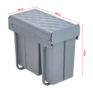 Pattumiera da incasso Froland 1 x 10 + 1 x 20 litri 48 x 34 x 42 cm grigio 03_0008201