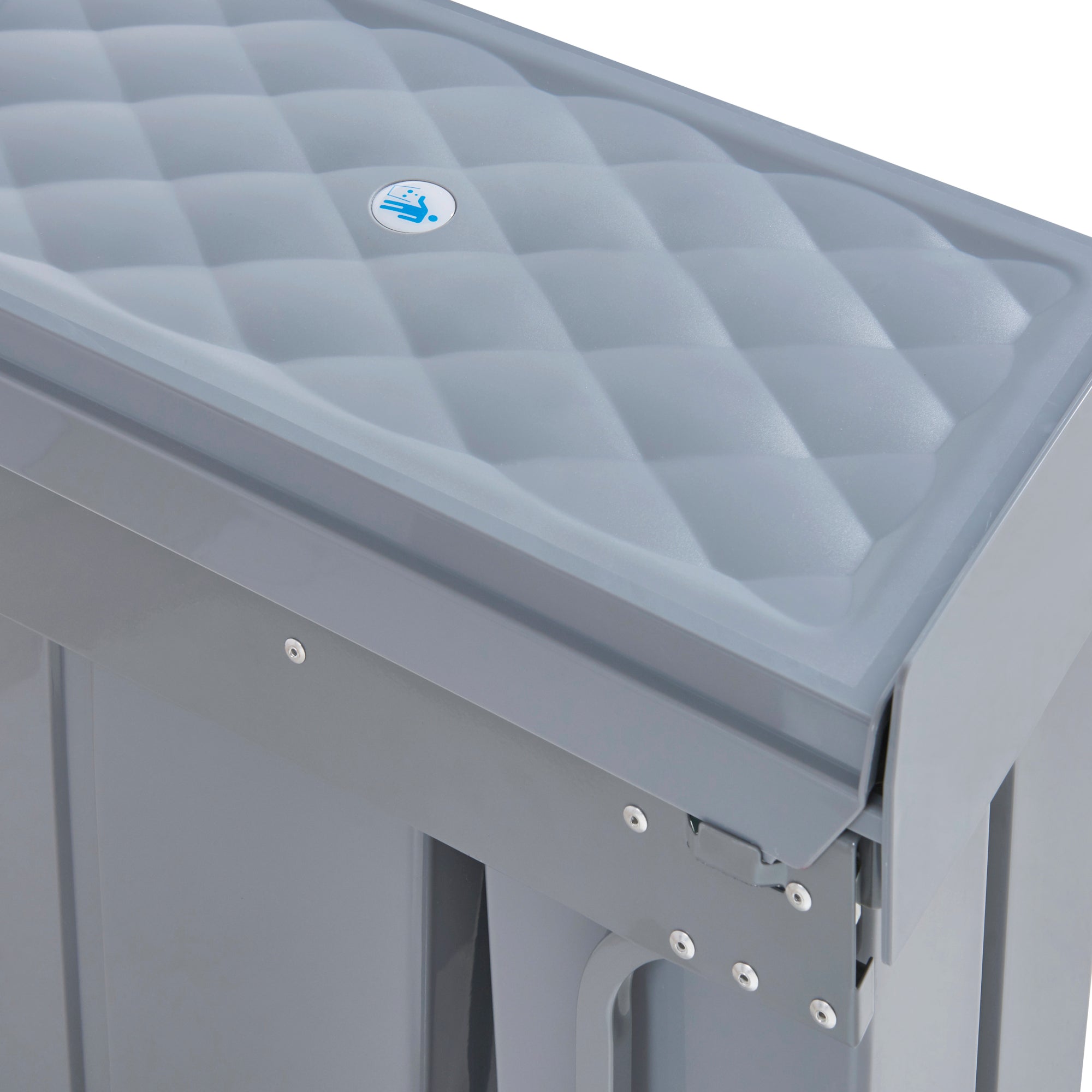 Pattumiera da incasso Froland 1 x 10 + 1 x 20 litri 48 x 34 x 42 cm grigio 03_0008201