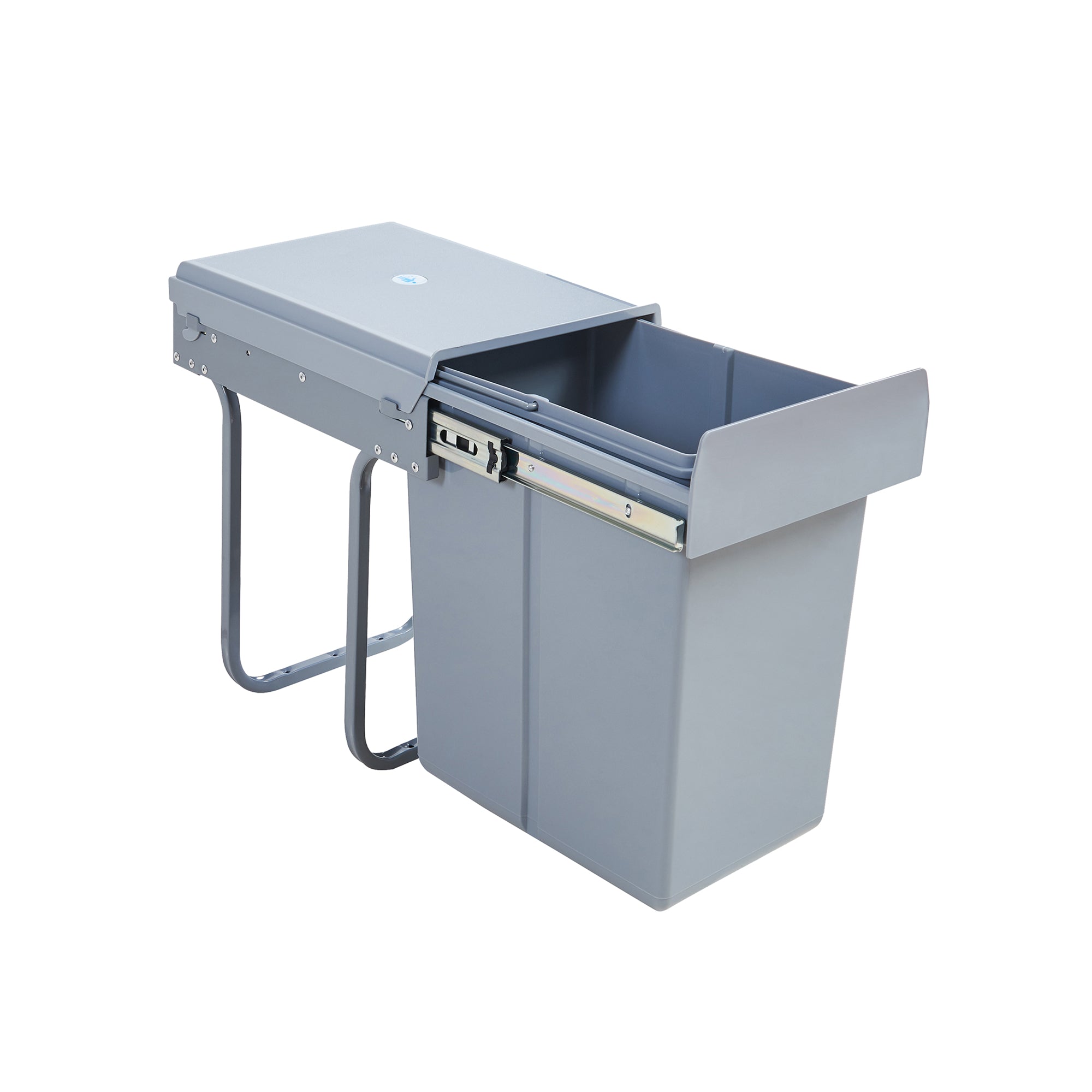 Pattumiera Estraibile Froland con Bidone Sotto Lavello da 20 L - Grigio [en.casa]