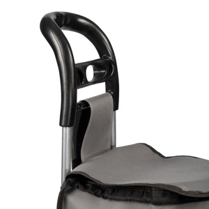 Trolley Portaspesa 'Aaby' Carrello Portapacchi a 2 Ruote Telaio Pieghevole Borsa Impermeabile Rimovibile - Grigio Scuro