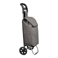 Trolley Portaspesa 'Aaby' Carrello Portapacchi a 2 Ruote Telaio Pieghevole Borsa Impermeabile Rimovibile - Grigio Scuro