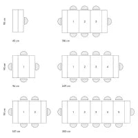 PAZZO DESIGN Tavolo Consolle allungabile, Olmo perla, Nobilitato,Made in Italy da 45 a 300 cm