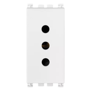 Presa elettrica da incasso vimar arkè sicury 2p+t 10a 250v *** colore bianco, confezione 1