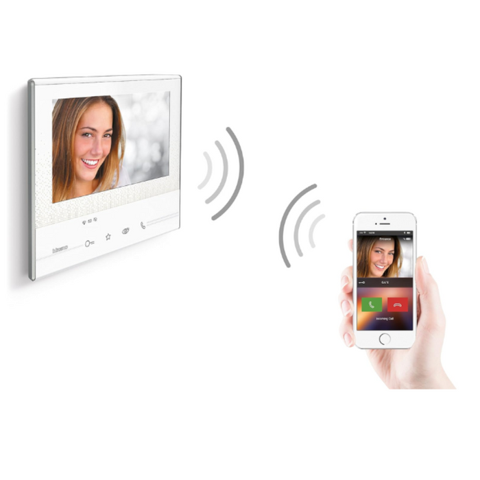 Bticino 363911 kit vivavoce monofamiliare con videocitofono classe 300x13e