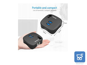 Elekele ETC1004 Adattatore Multifunzione Hub 3.0 WiFi Modem Wireless 