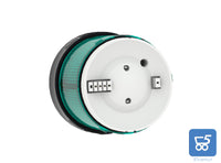 Elemento luminosoØ70 luce fissa LED integrato verde 24V AC/DC 10 Watt IP66 e resistenza agli urti lK05