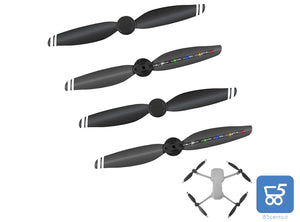 Eliche flash LED ricaricabili per Mavic Air 2 basso rumore pieghevoli sgancio rapido 2 paia